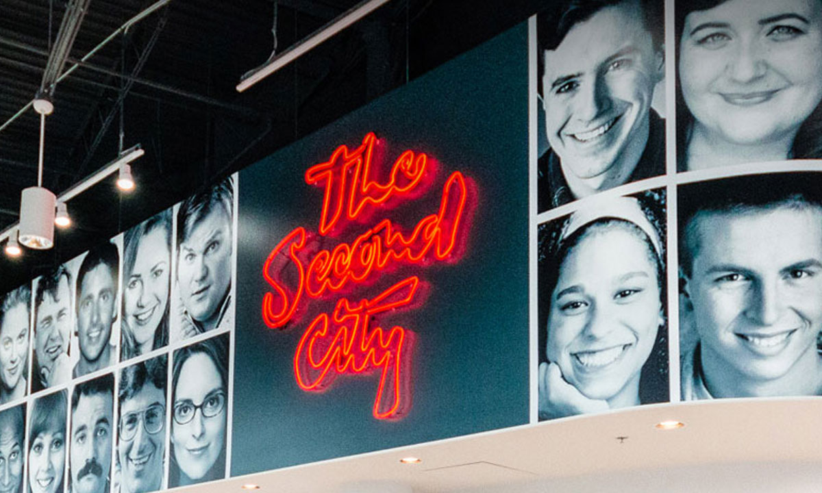 The Second City wall of fame alumni headshots