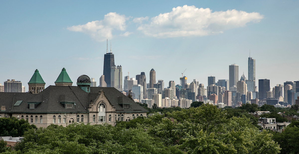 Chicago skyline from DePaul
