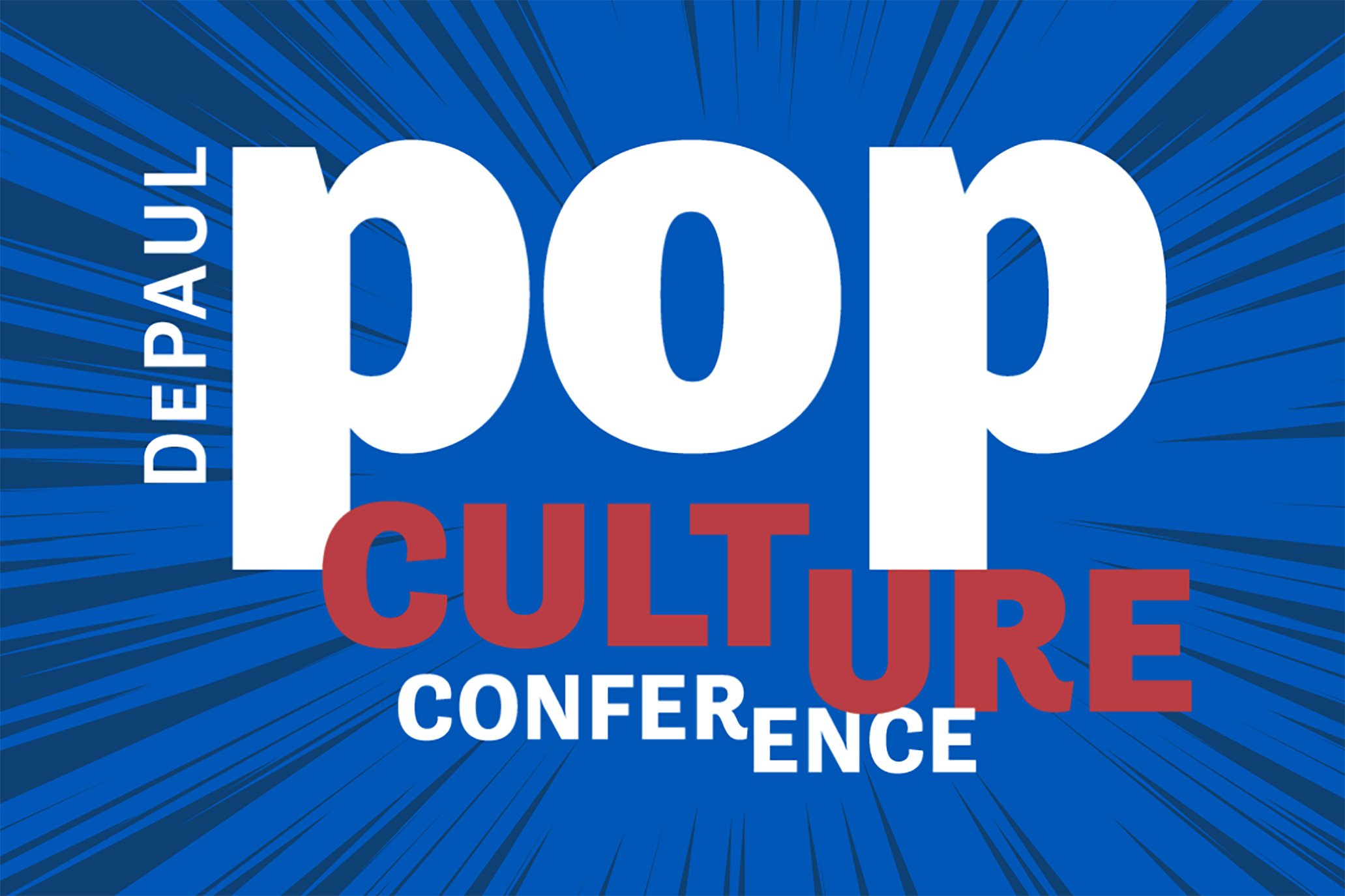 Blue Pop Culture Conference Graphic