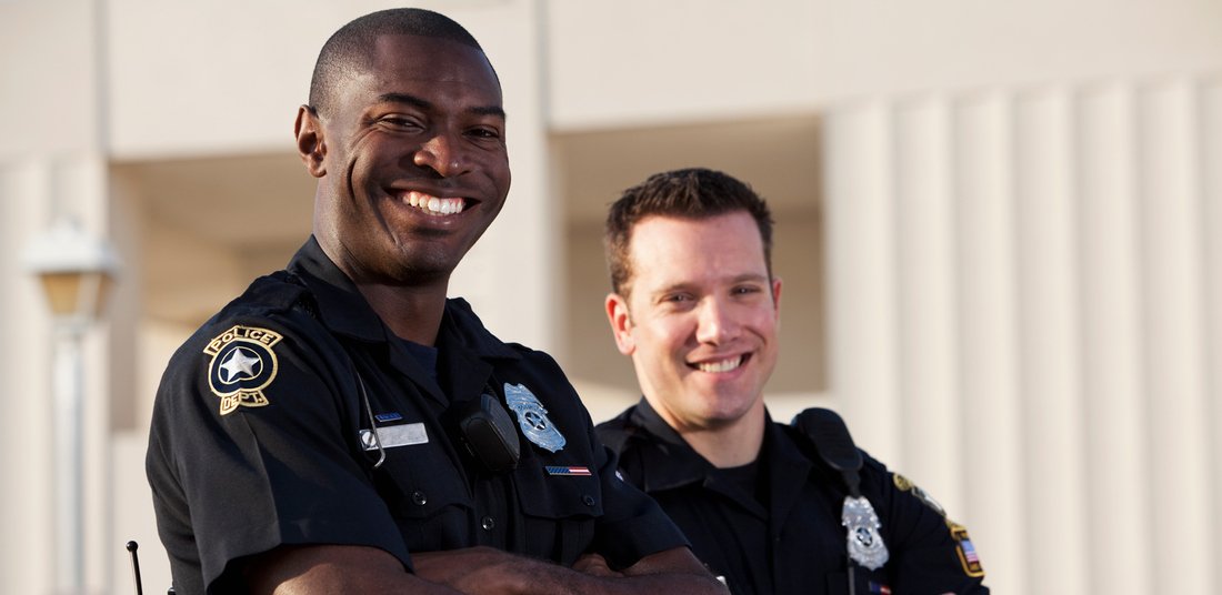 Pair of Male Police Officers