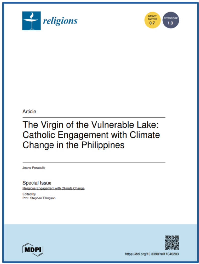 Jeane Peracullo's 2020 article in