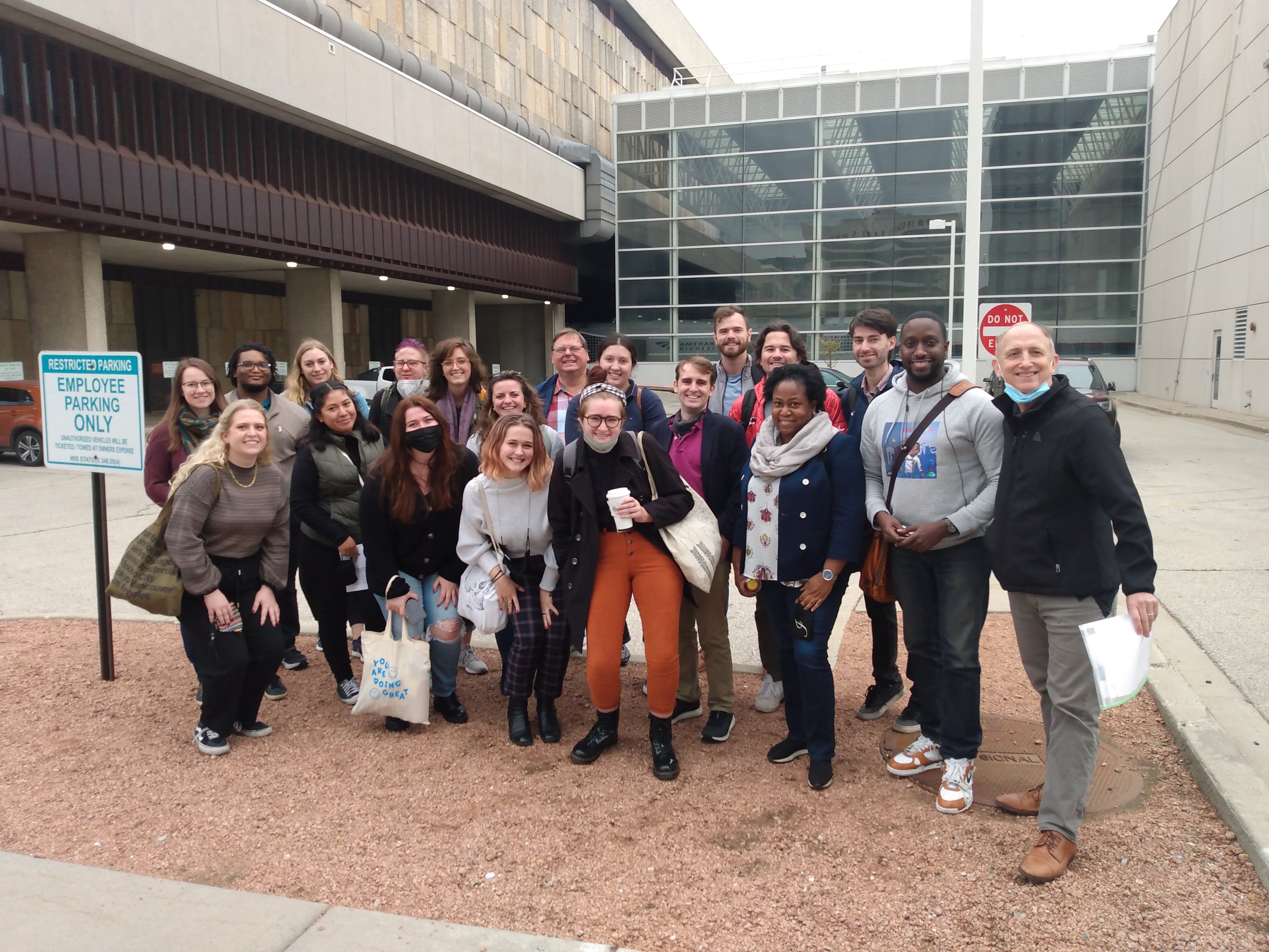 A group of graduate students in Milwaukee Wisconsin