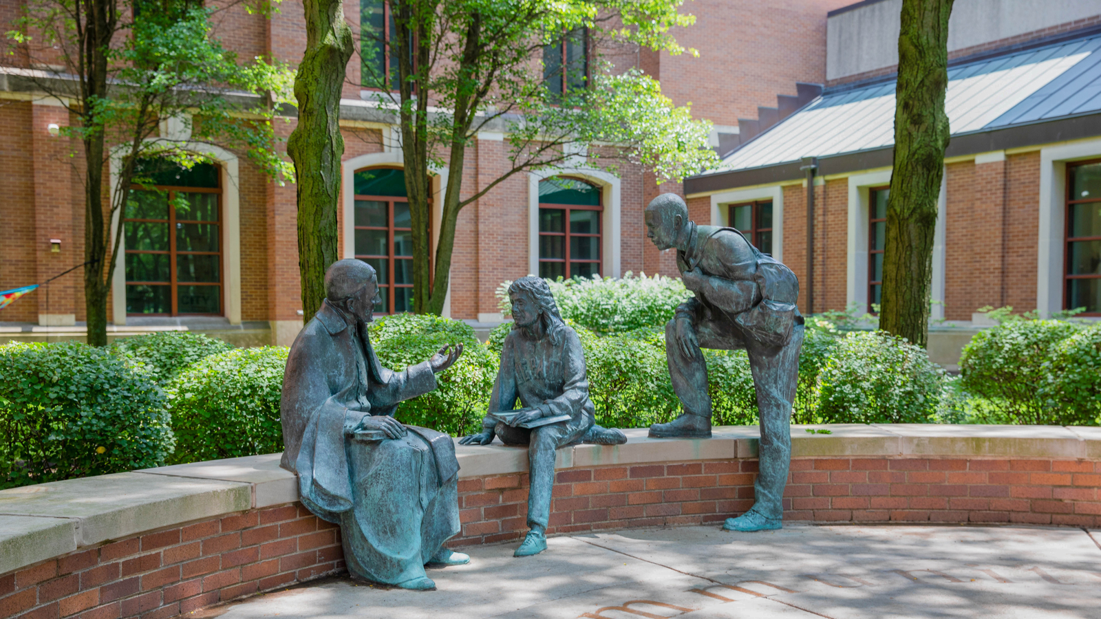 St. Vincent's Circle on DePaul's Lincoln Park Campus.
