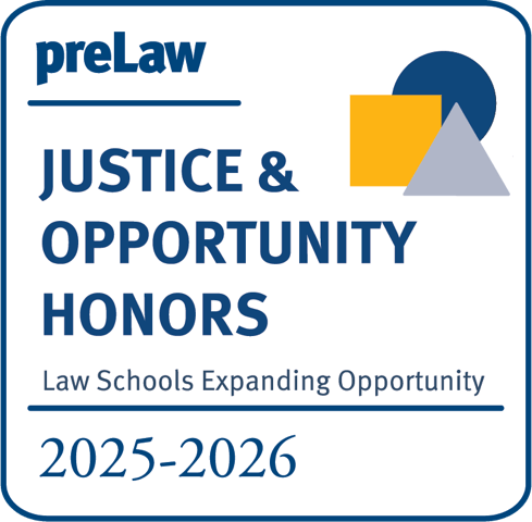 preLaw Magazine Justice & Opportunity Badge for 2025-2026