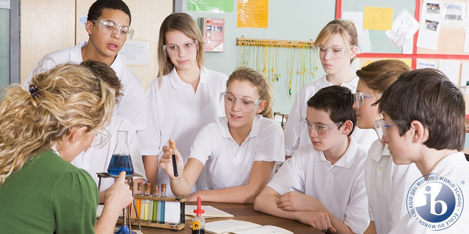 Students learning science