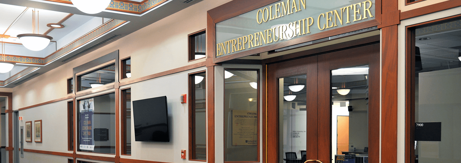 Coleman Entrepreneurship Center office 