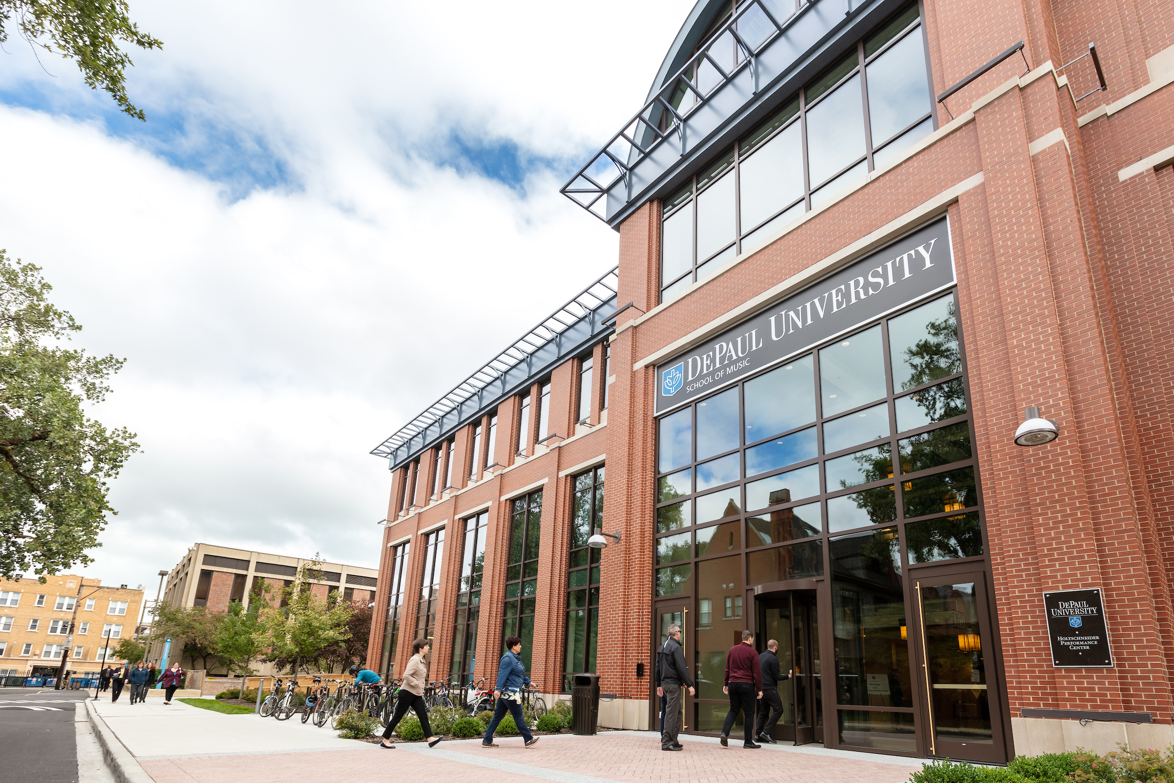 Along with other members of the DePaul community, Casey led the initiative to raise the funds to support the construction of Holtschneider Performance Center.