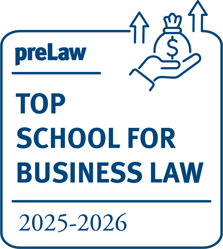 preLaw Magazine Business Law Badge for 2025-2026