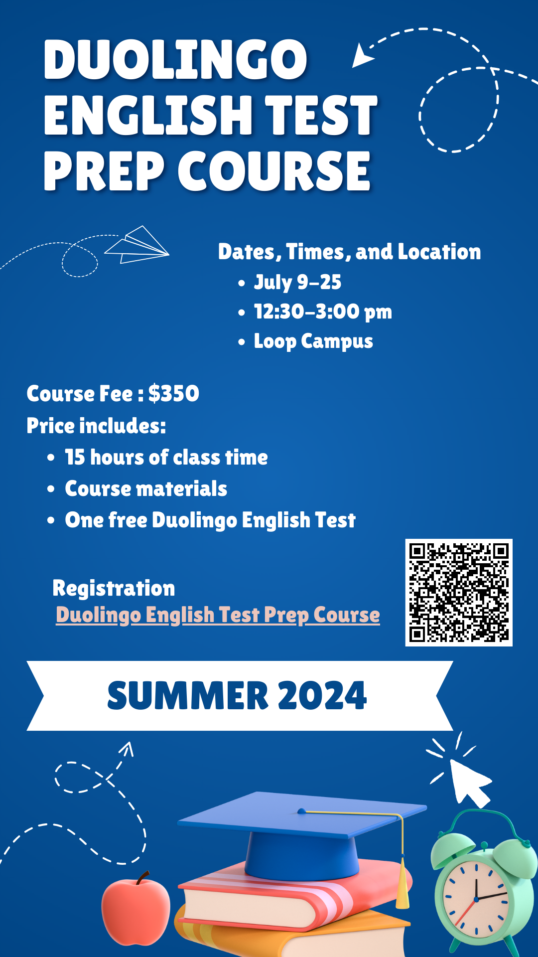 Duolingo Test Prep flyer