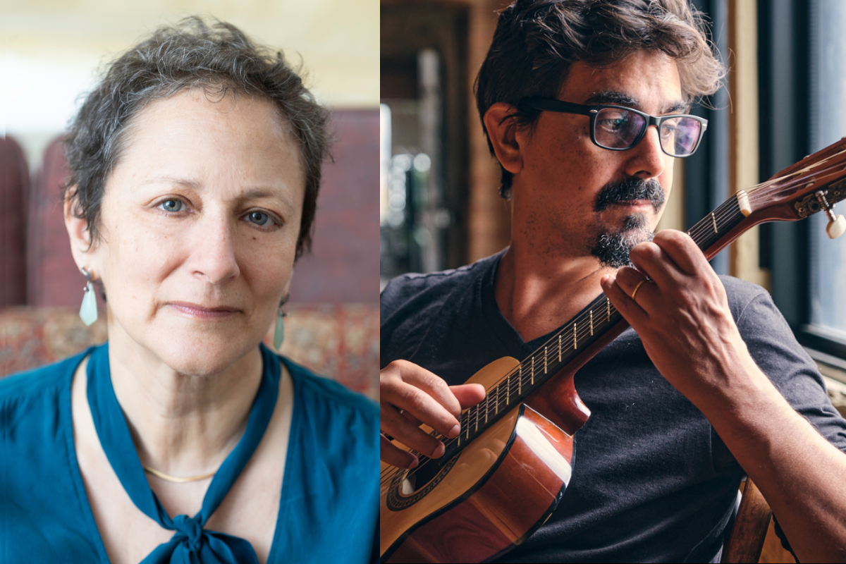 Faculty members Rachel Shteir and Tomás Gueglio