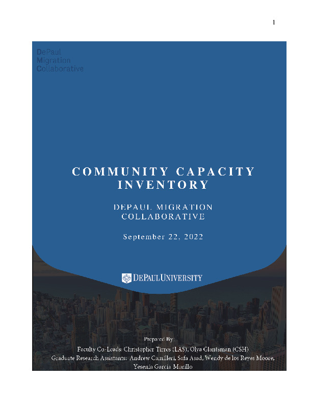 Community Capacity Inventory (September 22, 2022)