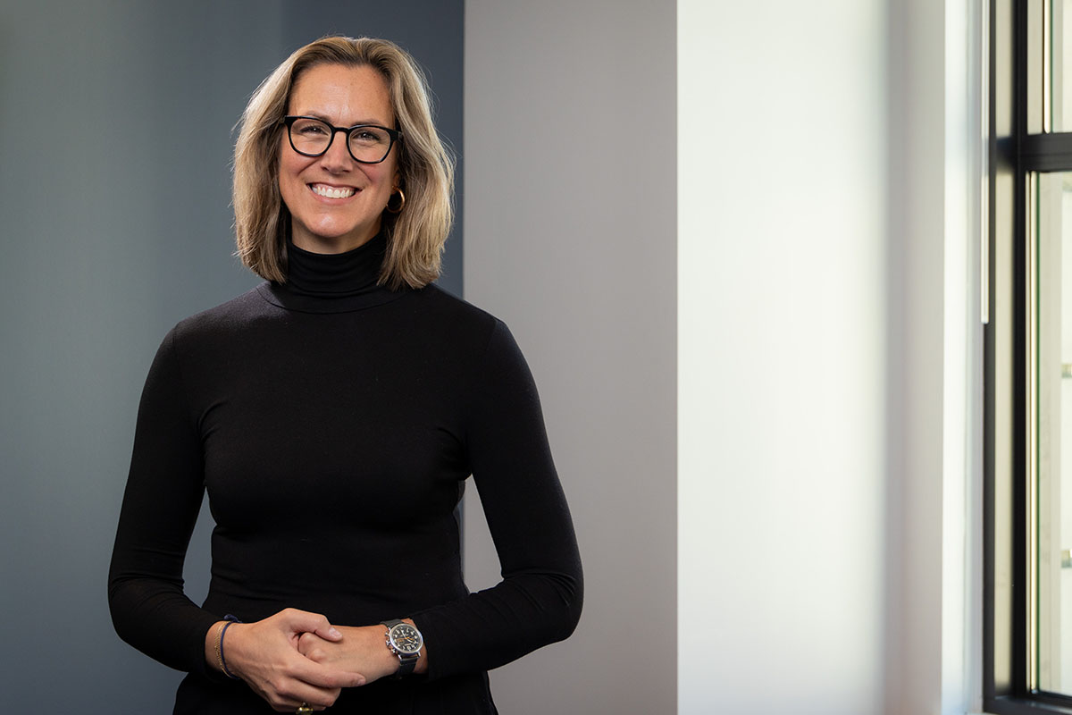 Katie Fraumann in her office