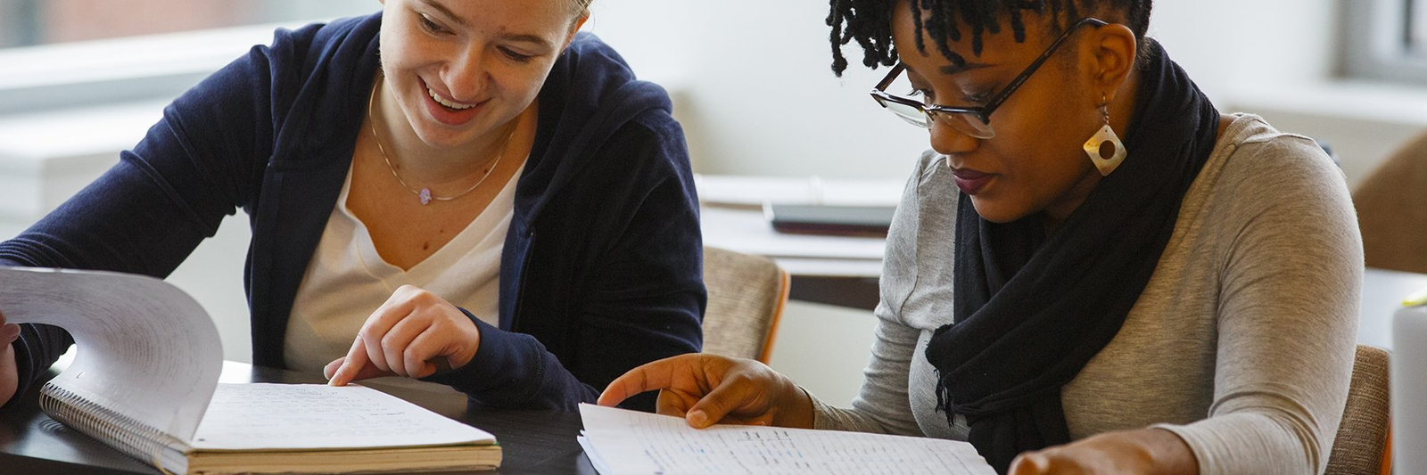 Students collaborating.