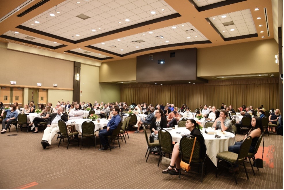 Audience members at convocation