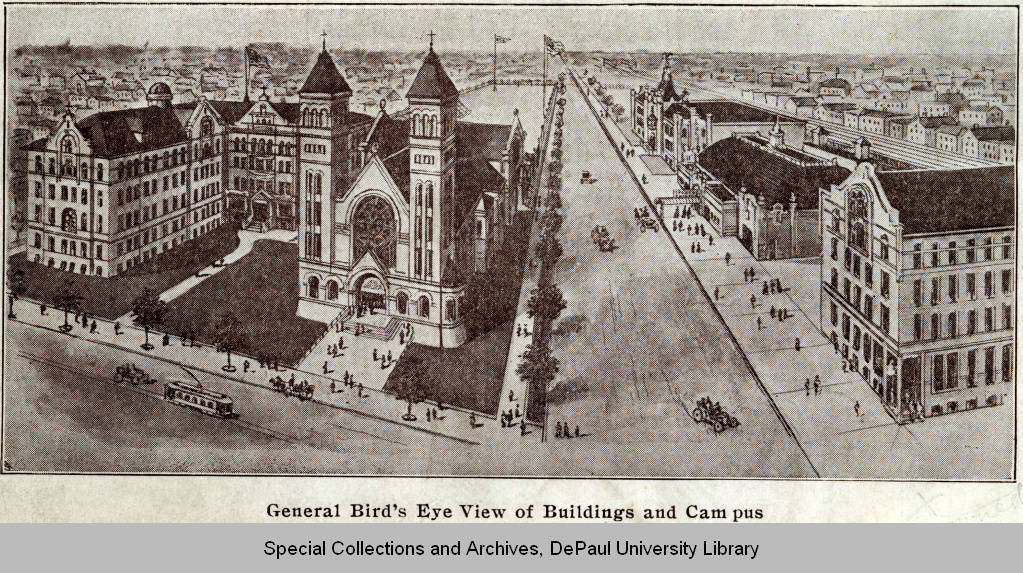 Byrne Hall and Saint Vincent de Paul Catholic Church