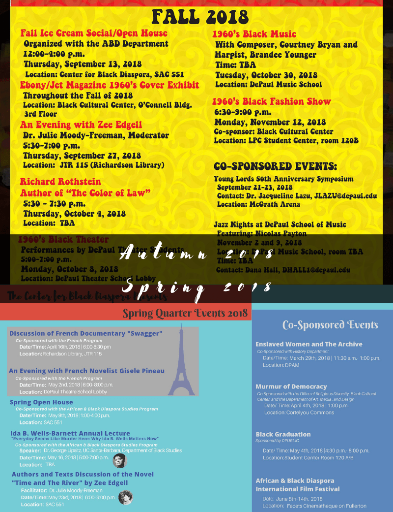 Autumn 2018 Spring 2018