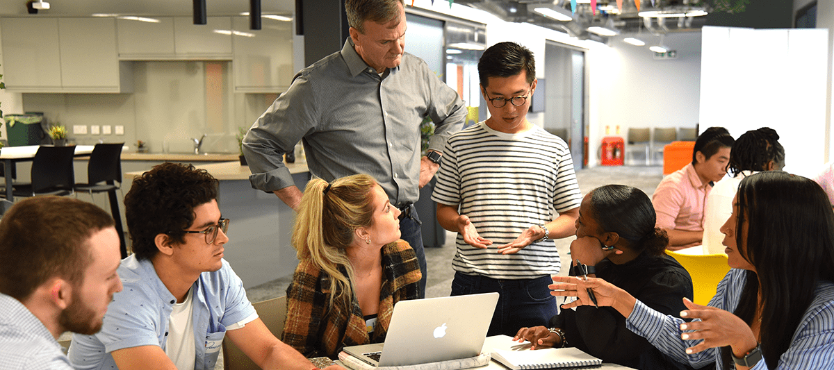 group of students working on a project