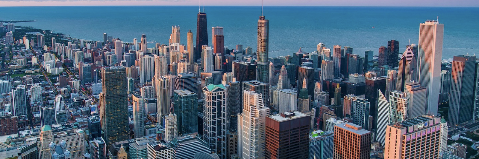 Chicago skyline view from the Loop