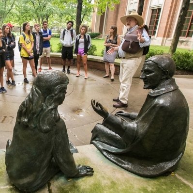 St Vincent Circle on DePaul's campus