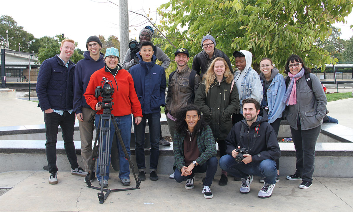 interviewer with 2 guests