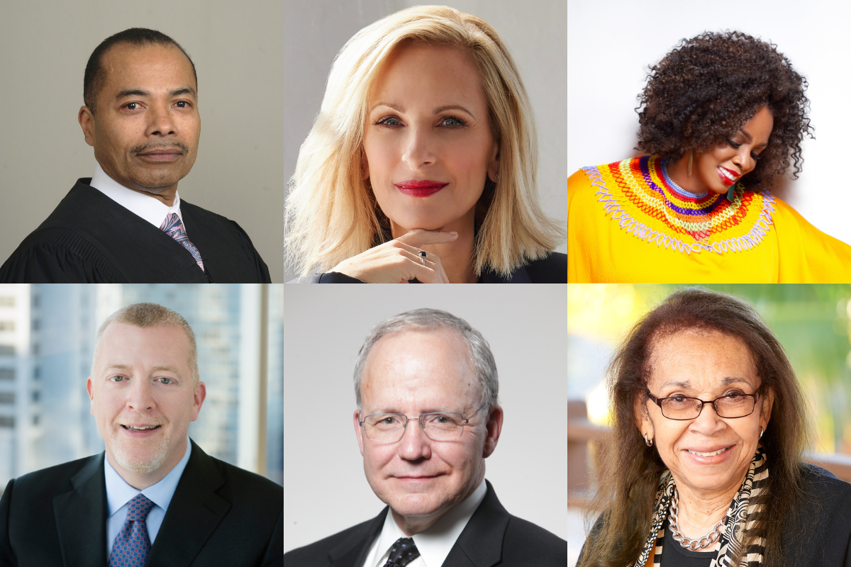 A composite image of the 2025 commencement speakers