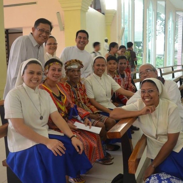 After Mass at St. Vincent School of Theology