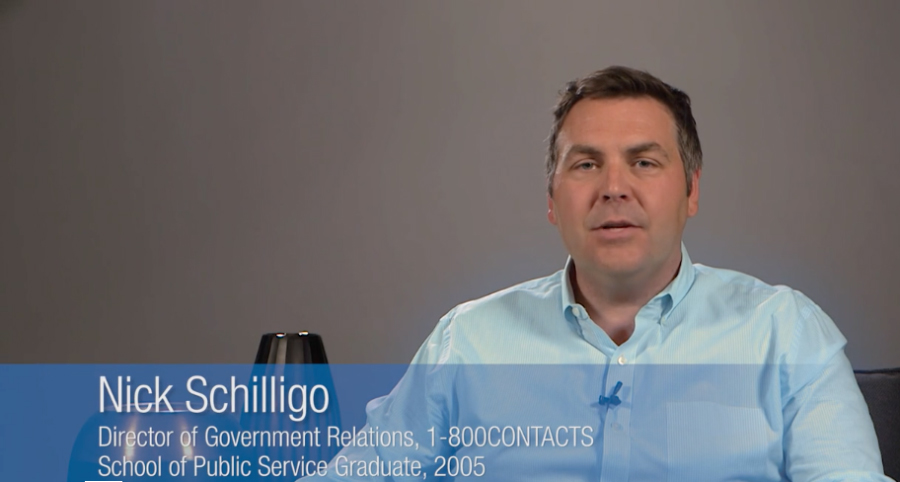 Nick Schilligo, School of Public Service Graduate, 2005