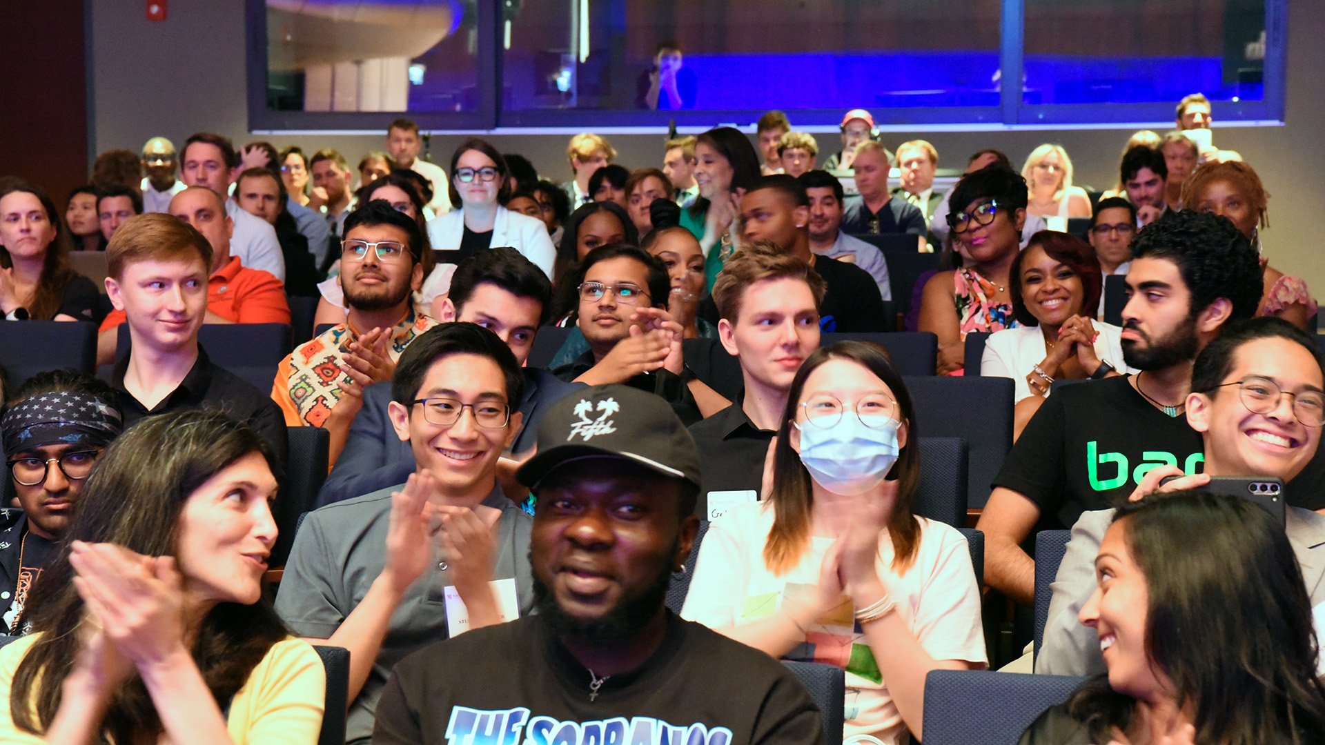 Students in the audience for University Pitch Madness, an entrepreneurship competition hosted by CEC that brings together student teams from universities across the Midwest.
