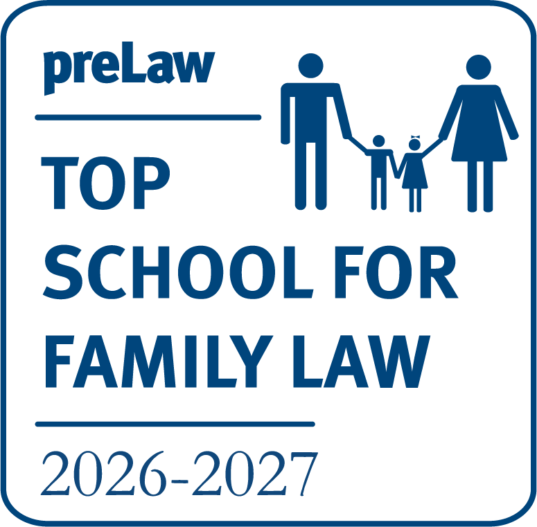preLaw Magazine Top Law School for Family Law Badge (2026-2027)