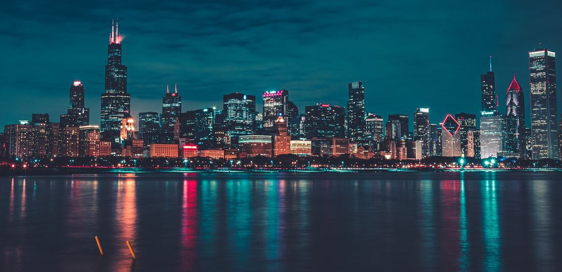 Chicago Skyline at Night