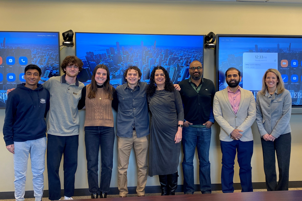 DePaul students meet with Provost Salma Ghanem