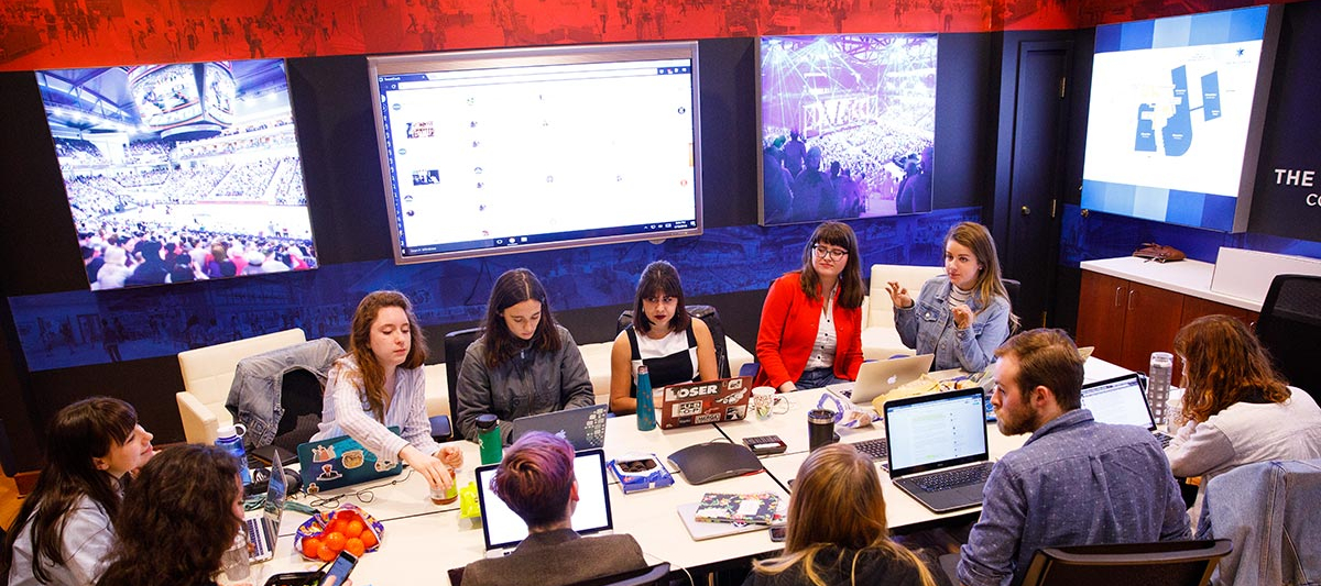 14 East Magazine Students Work on Their Latest Issue