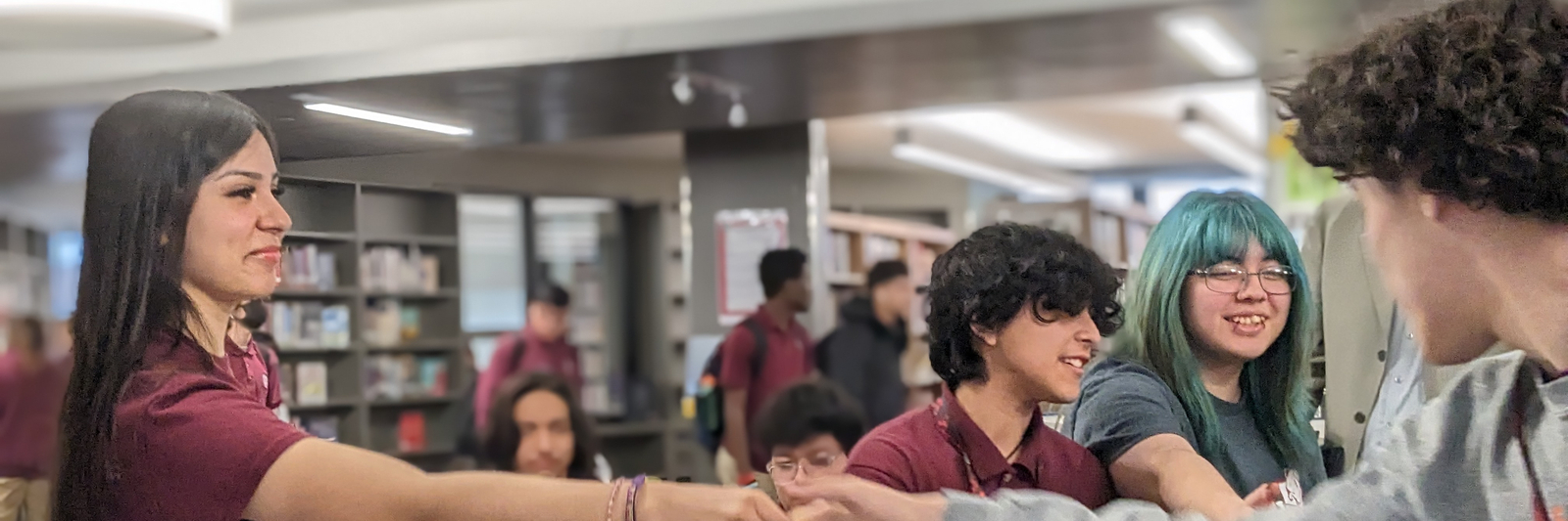 LEC community members interacting with the community