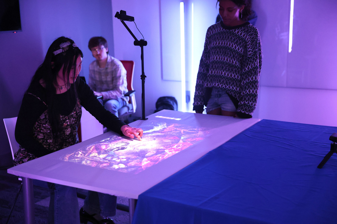 student projector project showcase  in Jarvis Center