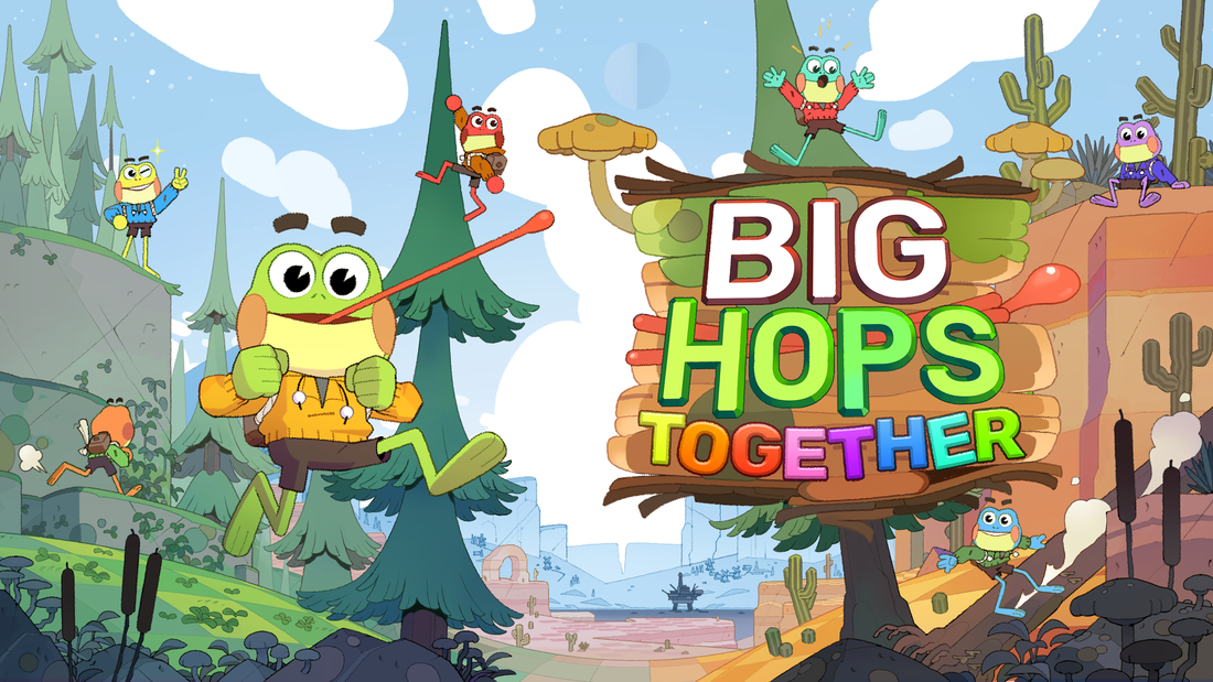 Big Hops Together game still and logo