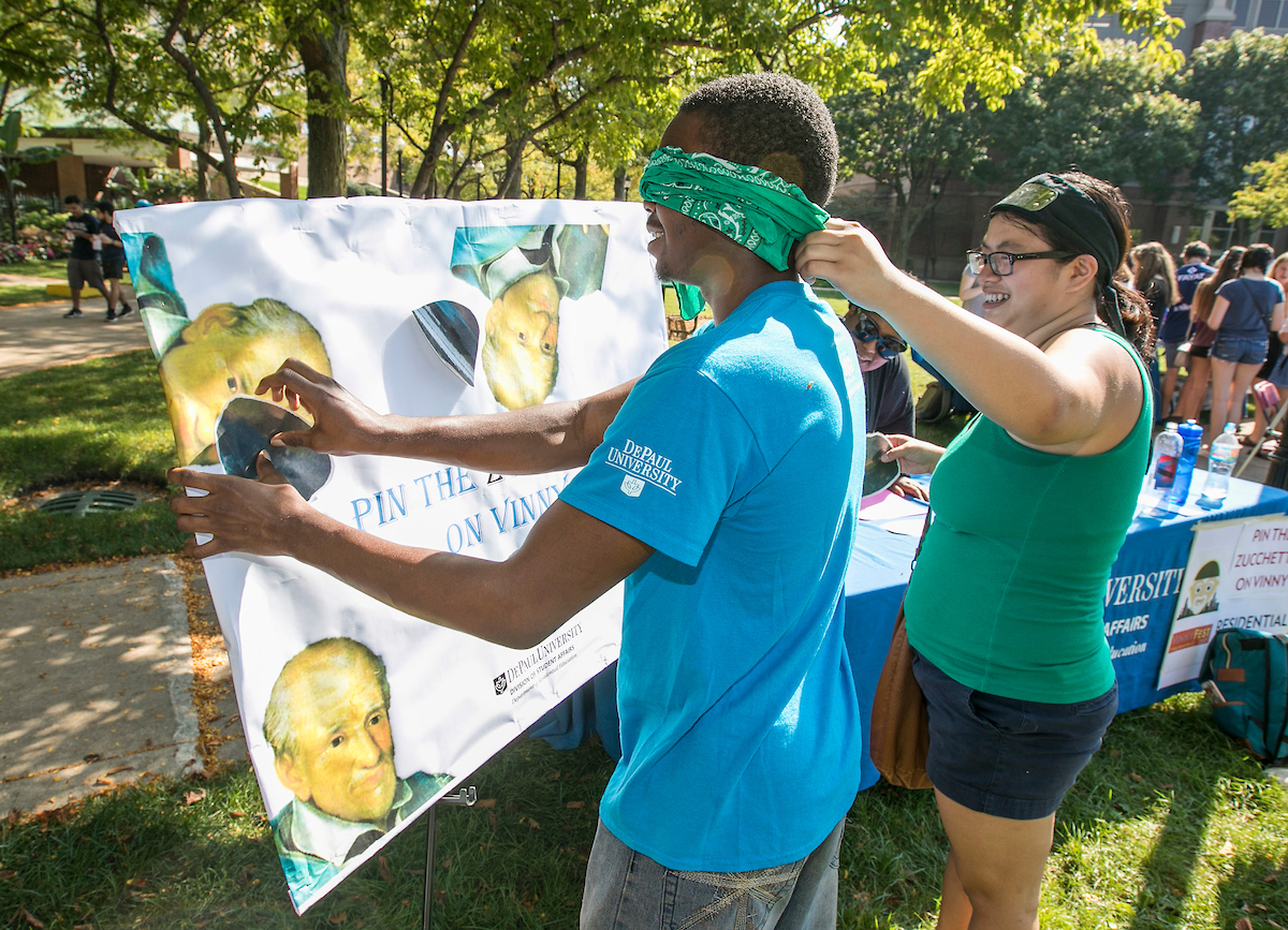 Katriel Hampton King, left, plays