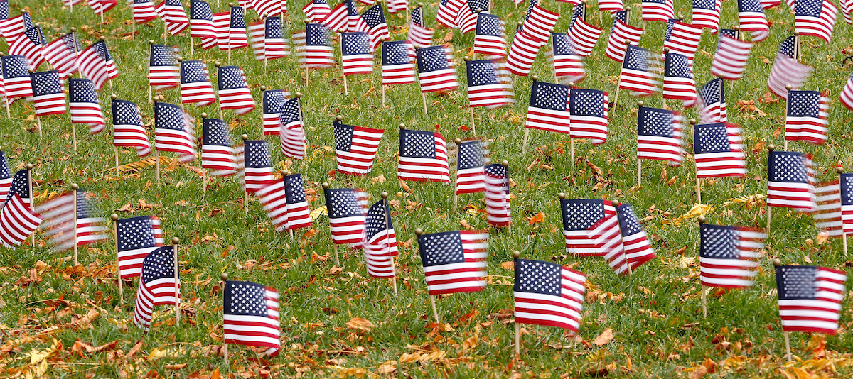 American flags