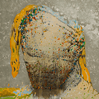 Head (detail) by Irving Petlin