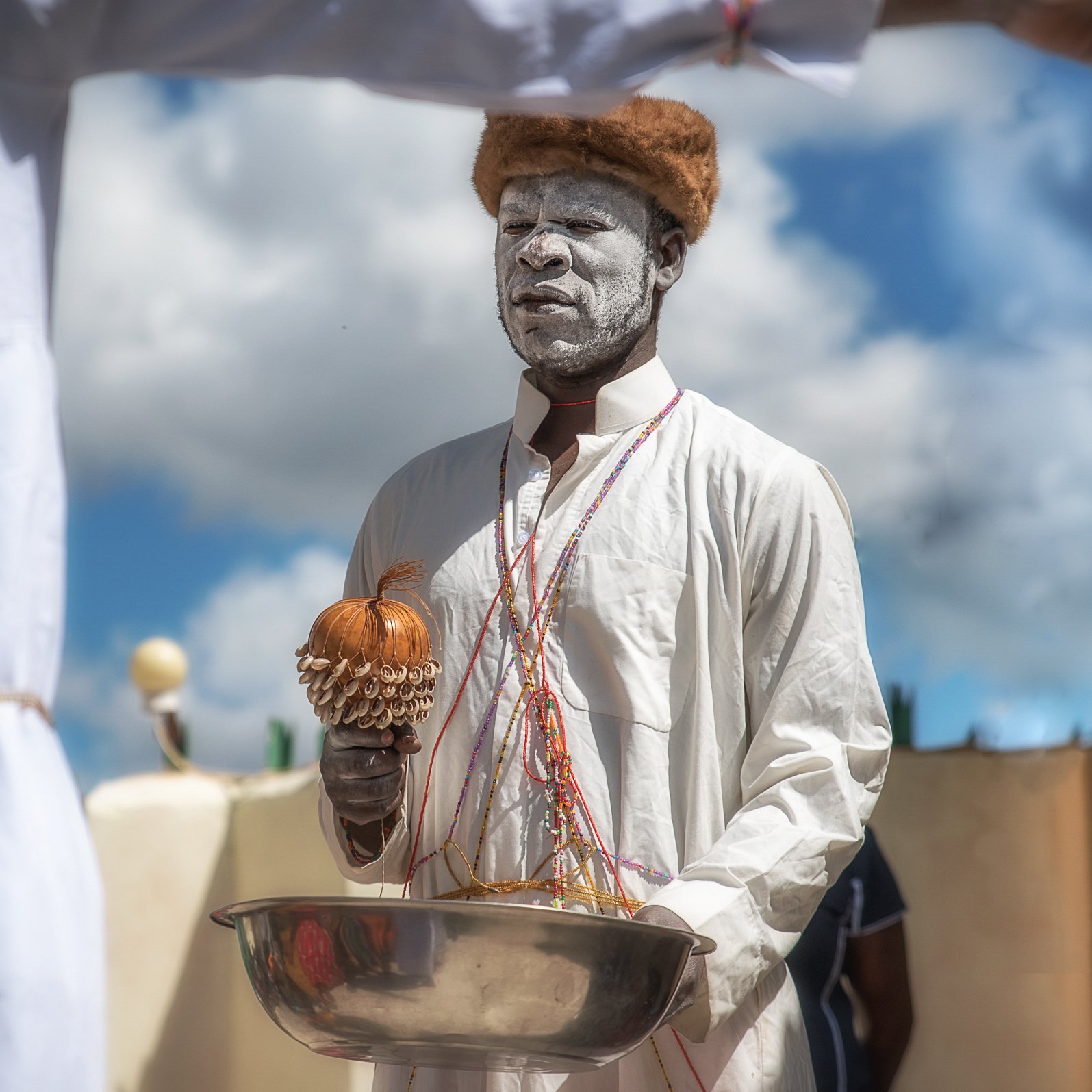 Zambian man participating in a
