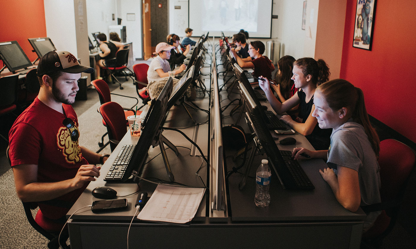 classroom with students