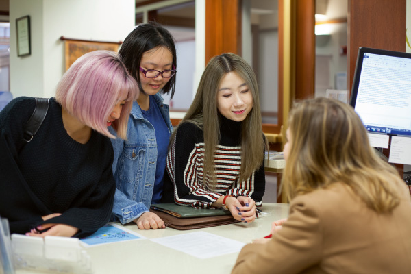 ELA students at the International Resource Center