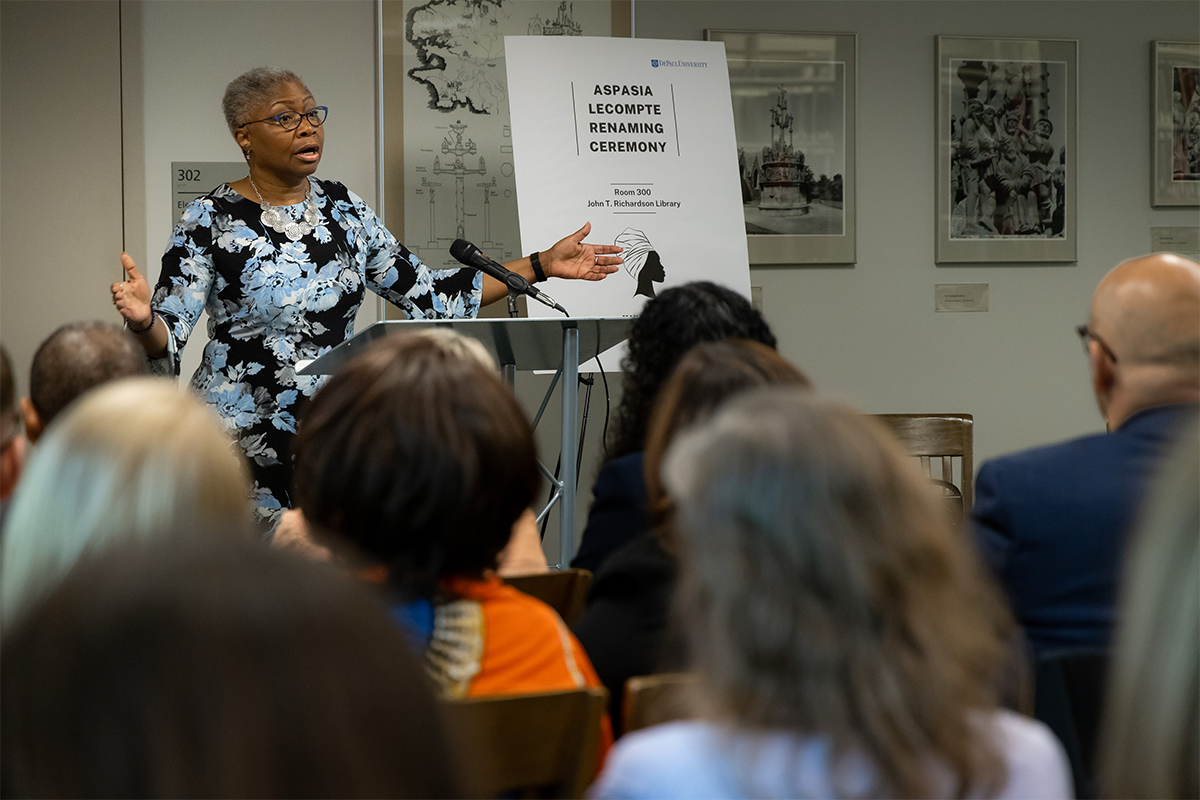 Valerie Johnson speaking