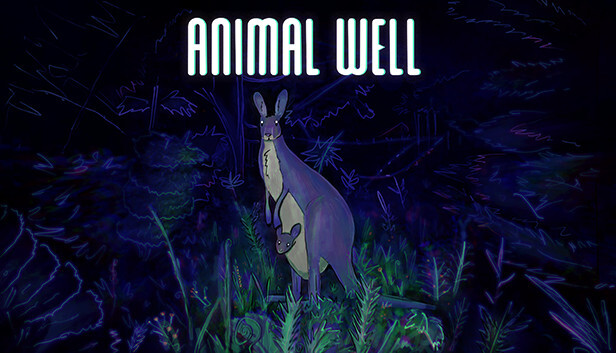 Animal Well game still and logo