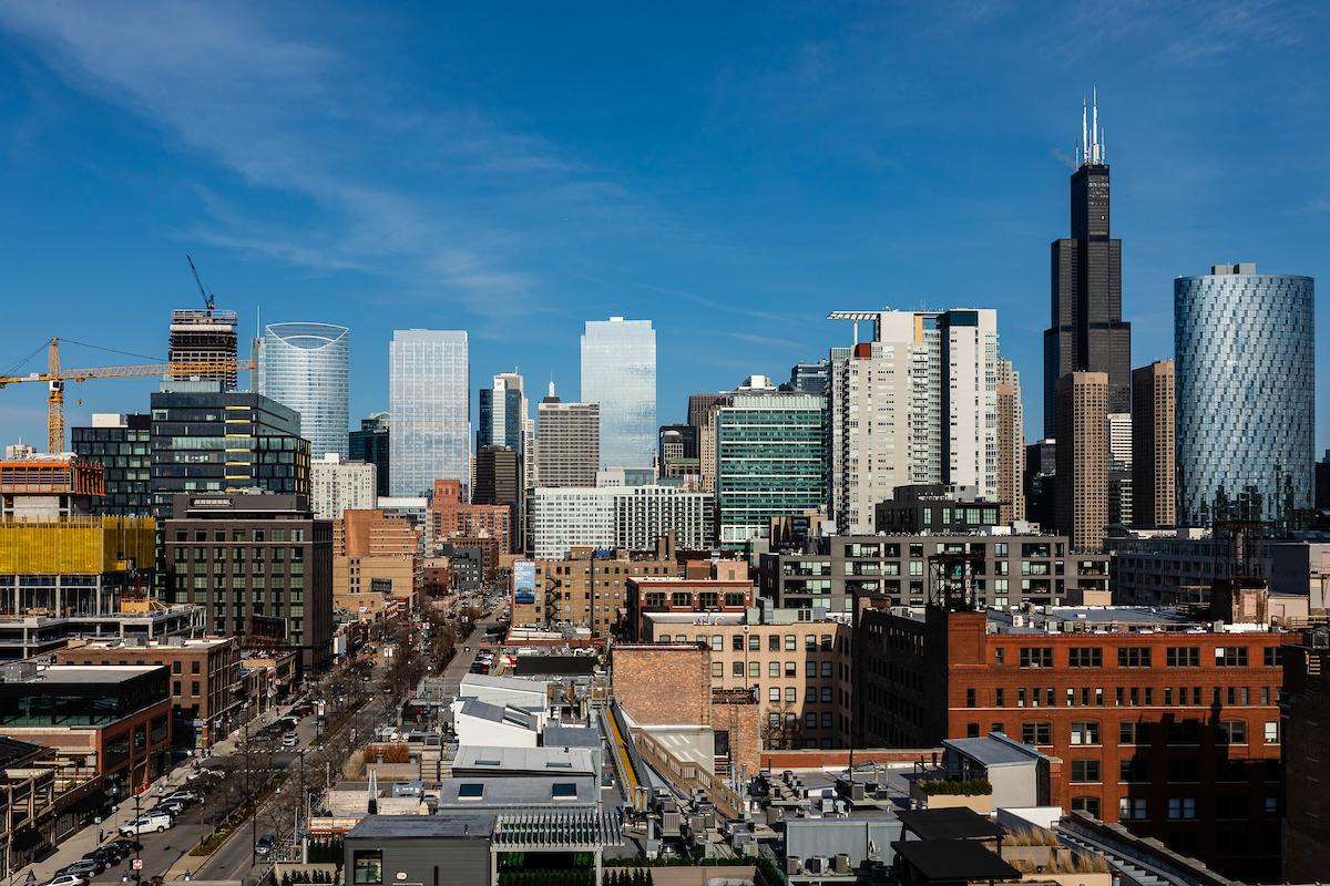 Downtown Chicago skyline