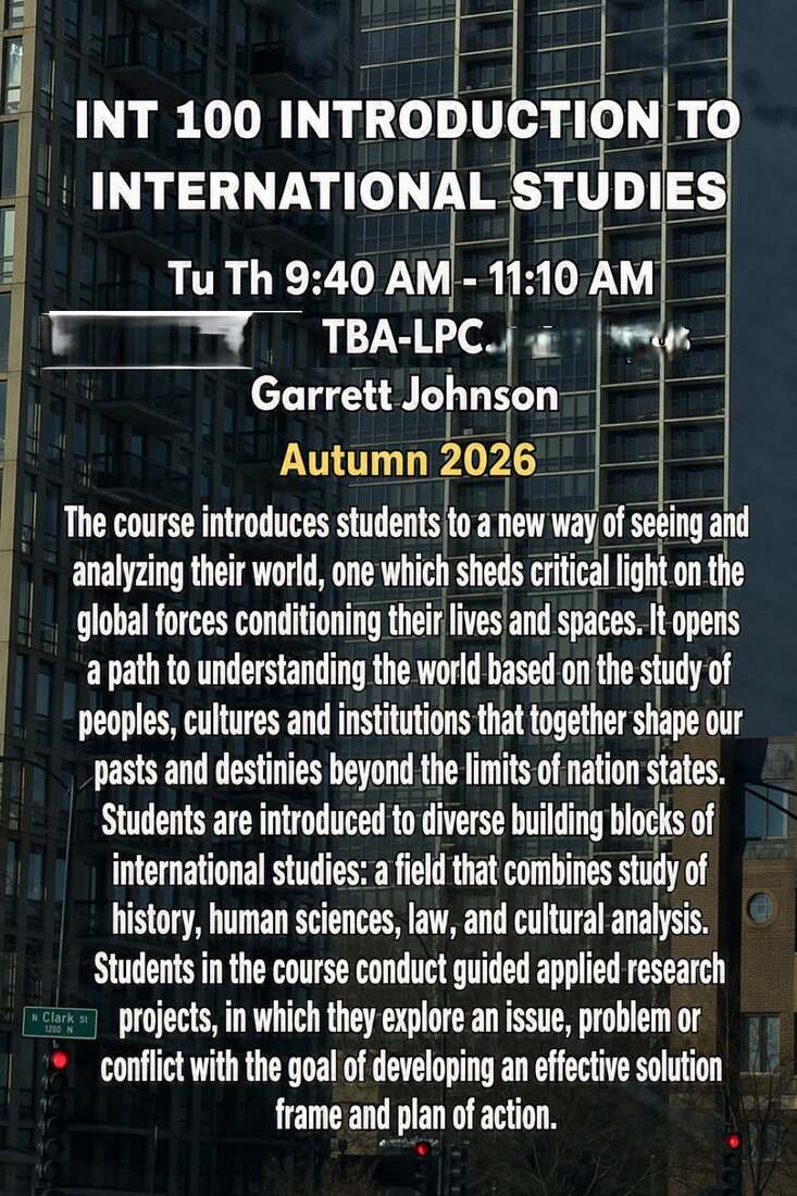 Fall 2026 Course Flyer