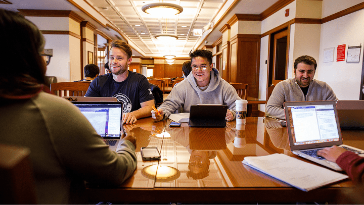 DePaul Law Students At Library