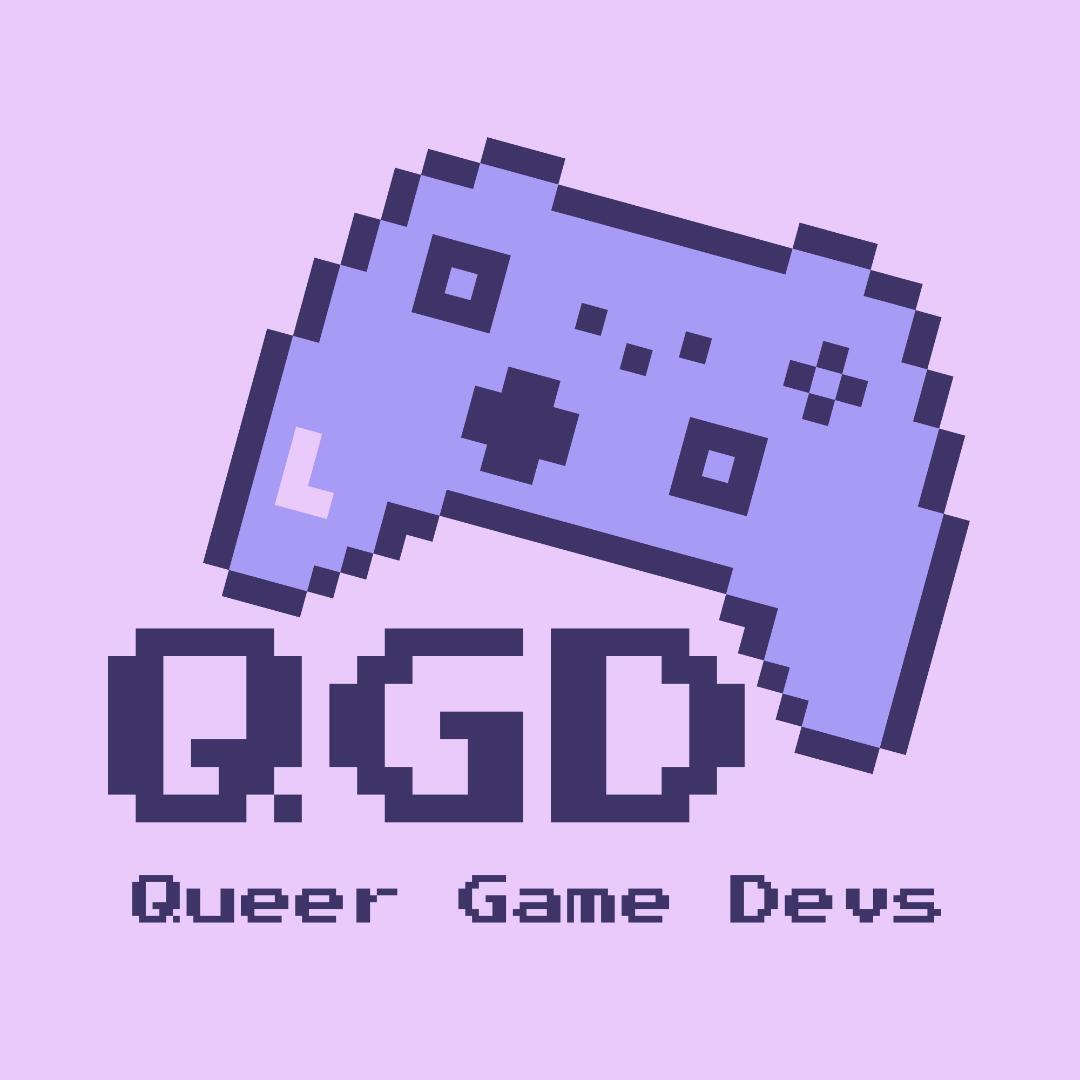 Queer Game Devs 8 bit controller logo